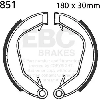 Brzda pro motocykl STANDARDNÍ BRZDOVÉ ČELISTI 851