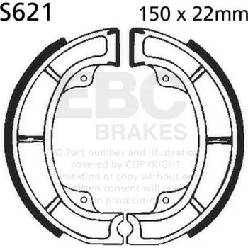 Brzda pro motocykl Sada brzdových čelistí EBC S621 S621