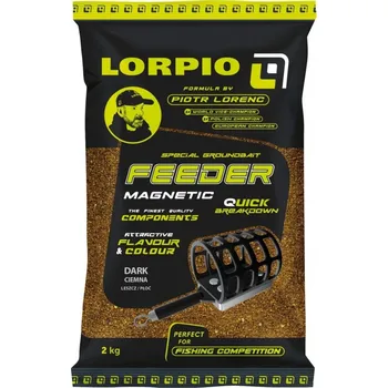 Návnadová surovina Lorpio Feeder Magnetic - Dark 2kg