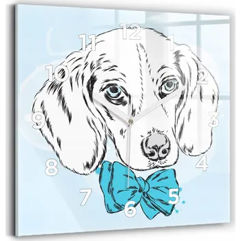 Hodiny Nástěnné hodiny Wallfluent bílé 30 cm