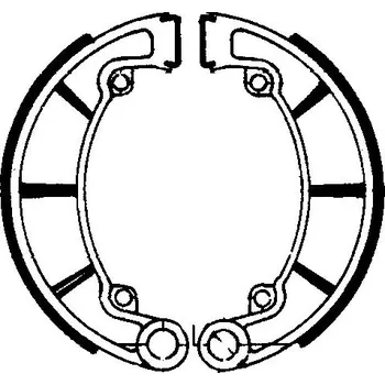 Brzda pro motocykl Brzdové čelisti FERODO 225129093 225129093