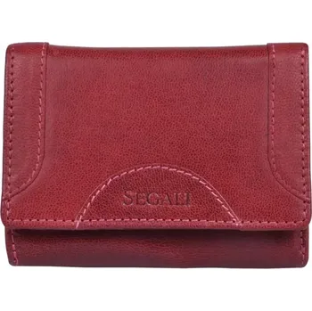 Peněženka SEGALI Dámská kožená peněženka SG-27196 B vínová