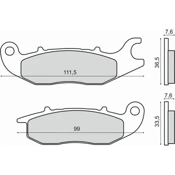 Brzdová destička Brzdové destičky RMS 225102820 organické 225102820