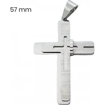 Přívěsek Přívěsek z chirurgické oceli kříž