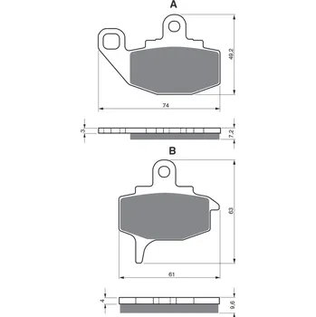 Autodíl Brzdové destičky GOLDFREN 035 K5 035 K5