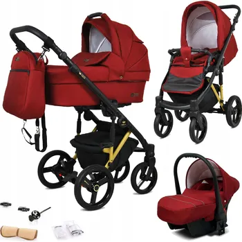 Kočárek BabyLux Dětský kočárek 3v1 UZO ALU (hluboký, sportovní a autosedačka)