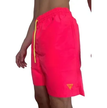Pánské plavky Pánské koupací šortky GUESS F4GT03 NEON růžová S