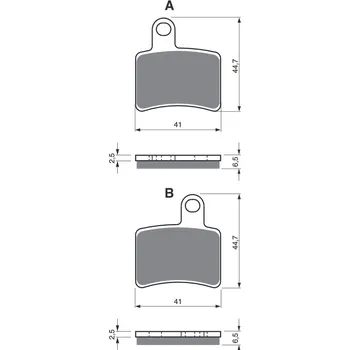 Brzdová destička Brzdové destičky GOLDFREN 228 AD 228 AD