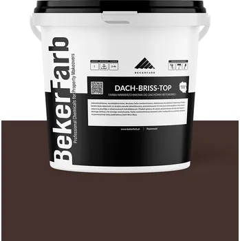 barva na beton Vrchní nátěrová Barva na střechu | Betonová střešní taška | 10L Čokoládově hnědá
