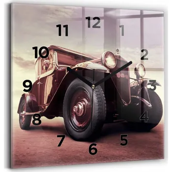 Hodiny Nástěnné hodiny Wallfluent černé 30 cm