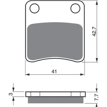 Brzdová destička Brzdové destičky GOLDFREN 110 S3 HONDA FJS 600 Silver Wing (ABS) 2011-2015
