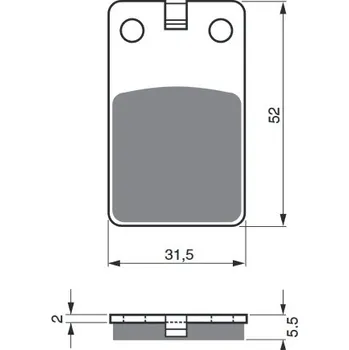 Brzdová destička Brzdové destičky GOLDFREN 120 S3 120 S3