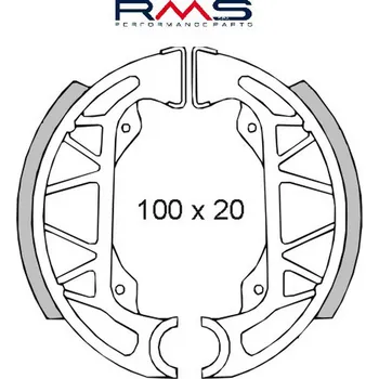 Brzda pro motocykl Brzdové čelisti RMS 225120360 225120360