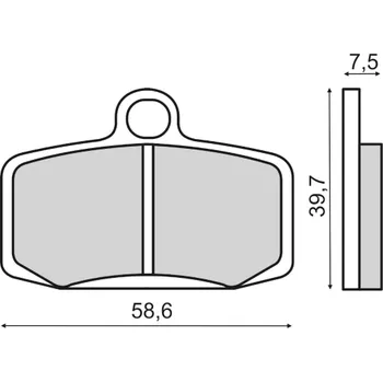 Brzdová destička Brzdové destičky RMS 225103543 přední KTM SX 85 2012-2018