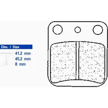 Brzdová destička Brzdové destičky CL BRAKES 2408 RX3 2H388855