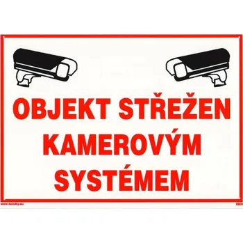 Značení Objekt střežen kamerovým systémem 420x297mm - plast