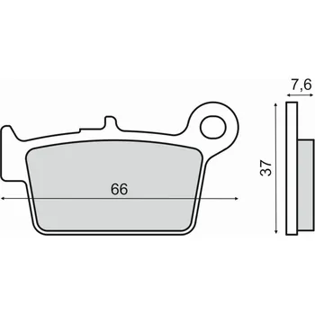Brzdová destička Brzdové destičky RMS 225103020 organické BETA Xtrainer 300 2015-2015