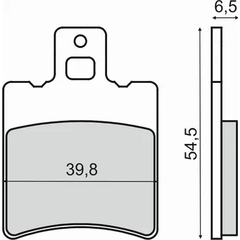 Brzdová destička Brzdové destičky RMS 225103210 organické 225103210