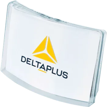 Pracovní přilba DELTA BADGEU / Univerzální odnímatelný držák na průkaz - čirá