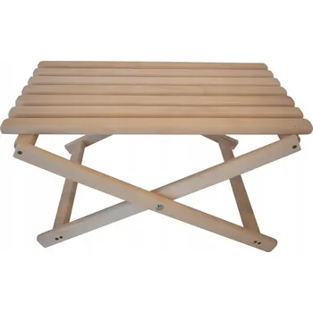 Konferenční stolek Skládací konferenční stolek Woodok z bukového dřeva, bezbarvý