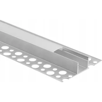 LED osvětlení Hliníkový Profil Nástěnný pro LED Pásky, Zapuštěný do Sádrokartonu 2m