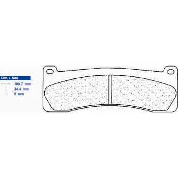Brzdová destička Brzdové destičky CL BRAKES 2720 C60 (C59) 2720C60