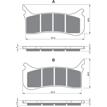 Auto-moto Brzdové destičky GOLDFREN 212 GP6 212 GP6