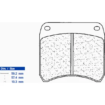 Brzdová destička Brzdové destičky CL BRAKES 2950 C60 (C59) 2950C60