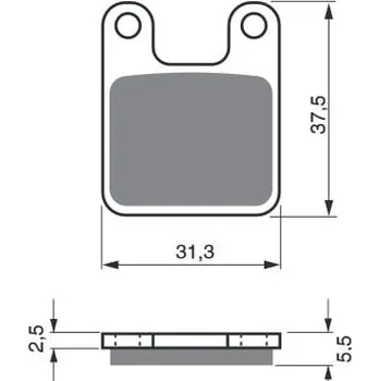 Brzdová destička Brzdové destičky GOLDFREN 201 AD 201 AD