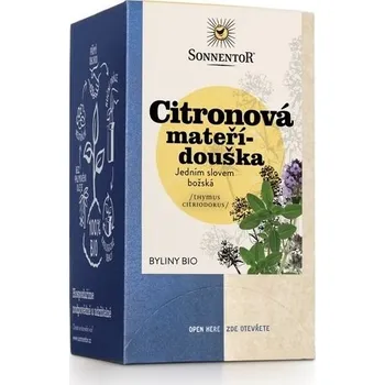 Horký nápoj Sonnentor Bio čaj Citronová mateřídouška bylinná směs 18g