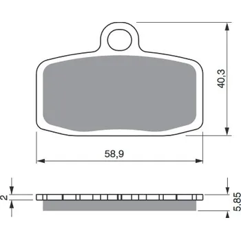 Auto-moto Brzdové destičky GOLDFREN 308 S3 308 S3