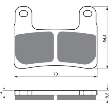 Brzdová destička Brzdové destičky GOLDFREN 397 AD STREET 397 AD