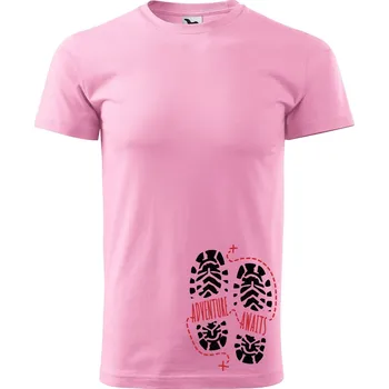 Pánské tričko DOBRÝ TRIKO Pánské tričko Adventure awaits Velikost: 2XL, Barva: Růžová