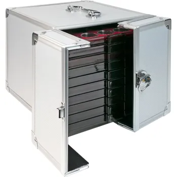 Lindner Hliníkový kufr na 10 mincovních boxů