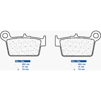 Brzdová destička Brzdové destičky CL BRAKES 1244 X59 2H449650