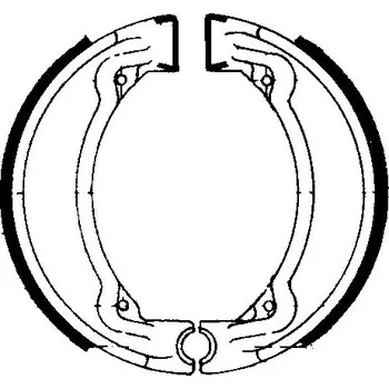 Brzda pro motocykl Brzdové čelisti FERODO 225129032 225129032