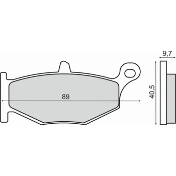 Brzdová destička Brzdové destičky RMS 225103060 organické SUZUKI GSR 600 (A) 2006-2011