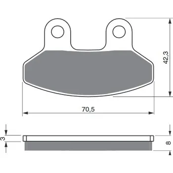 Auto-moto Brzdové destičky GOLDFREN 234 S3 SYM RS 125 Shark 1999-2002