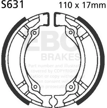 Brzda pro motocykl Sada brzdových čelistí EBC S631 S631