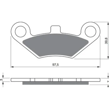 Brzdová destička Brzdové destičky GOLDFREN 284 AD OFF-ROAD FRONT CFMOTO X5 Terralander 500 2013-2013