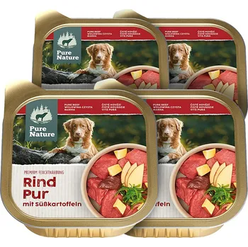 Krmivo pro psa Pure Nature Dog Adult paštika Hovězí PUR 4x 150g