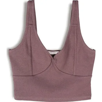 GATE Žebrované tílko s véčkovým výstřihem 34 224-1379/283