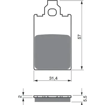 Autodíl Brzdové destičky GOLDFREN 115 S3 PIAGGIO/VESPA Quartz 50 1992-1997