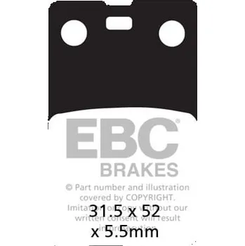 Brzdová destička Brzdové destičky EBC FA099 FA099