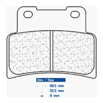 Brzdová destička CL BRAKES Street Sintered Metal Brzdové destičky - 1187A3+ 1187A3+