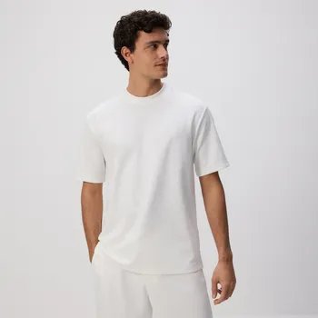 Pánské tričko Reserved - Strukturální tričko comfort fit - krémová - 423EF-01X - 423EF-01X-XL