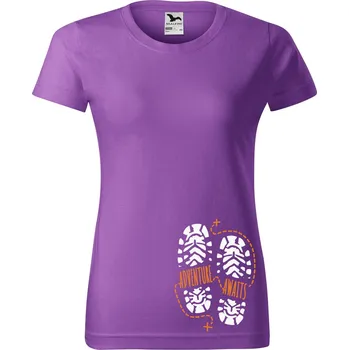 Dámské tričko DOBRÝ TRIKO Dámské tričko Adventure awaits Barva: Fialová, Velikost: M