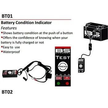 Nabíječka autobaterie Tester baterie BS-BATTERY BT01 KAWASAKI VN 1700 Voyager 2009-2017