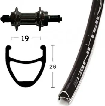 Zapletené kolo OEM zadní zapletené kolo 28x1.75' Starr 6/7s QR Airline 1 (černá)