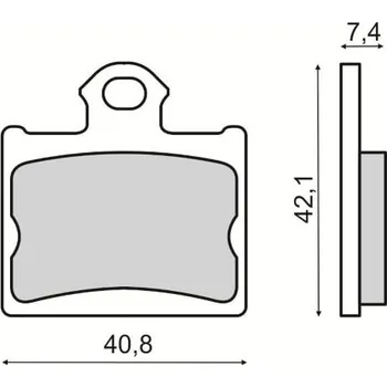 Brzdová destička Brzdové destičky RMS 225103530 zadní organické KTM Freeride 350 2012-2017